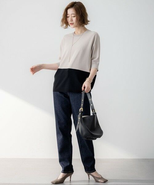 L size ONWARD(大きいサイズ) / エルサイズオンワード ニット・セーター | 【洗える】レーヨンポリエステルストレッチ ドルマン ニット | 詳細27