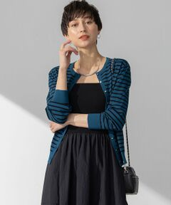 L size ONWARD(大きいサイズ) / エルサイズオンワード カーディガン・ボレロ | 【洗える】レーヨンポリエステルストレッチ カーディガン