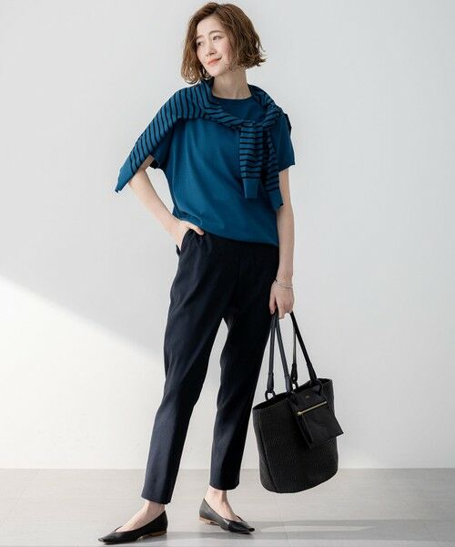 L size ONWARD(大きいサイズ) / エルサイズオンワード カーディガン・ボレロ | 【洗える】レーヨンポリエステルストレッチ カーディガン | 詳細18