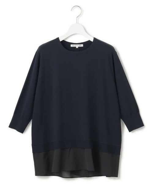 L size ONWARD(大きいサイズ) / エルサイズオンワード ニット・セーター | 【洗える】レーヨンポリエステルストレッチ シャツコンビ ニット | 詳細8