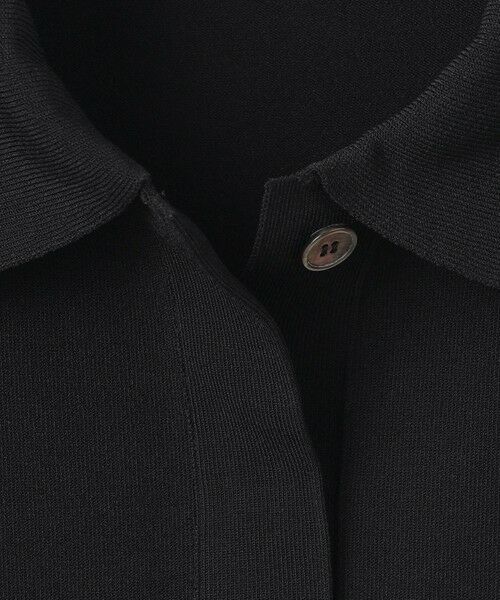 L size ONWARD(大きいサイズ) / エルサイズオンワード ニット・セーター | 【洗える】レーヨンポリエステルストレッチ フレンチスリーブ ポロニット | 詳細9