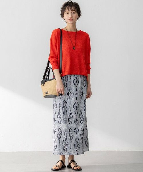 L size ONWARD(大きいサイズ) / エルサイズオンワード ニット・セーター | 【洗える】ピュアリネン ワイド ニット | 詳細2