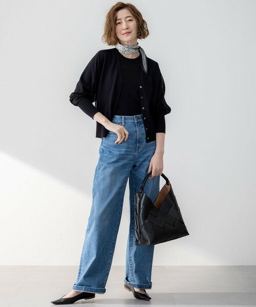 L size ONWARD(大きいサイズ) / エルサイズオンワード カーディガン・ボレロ | 【洗える】シャイニーシアー ドルマンスリーブ カーディガン | 詳細1