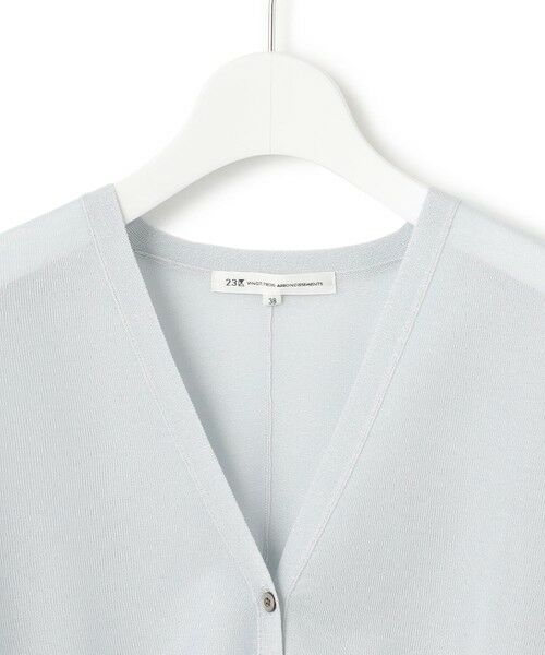 L size ONWARD(大きいサイズ) / エルサイズオンワード カーディガン・ボレロ | 【洗える】シャイニーシアー ドルマンスリーブ カーディガン | 詳細13