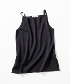L size ONWARD(大きいサイズ) / エルサイズオンワード キャミソール・チューブトップ | 【洗える】シャイニーシアー ニット キャミソール