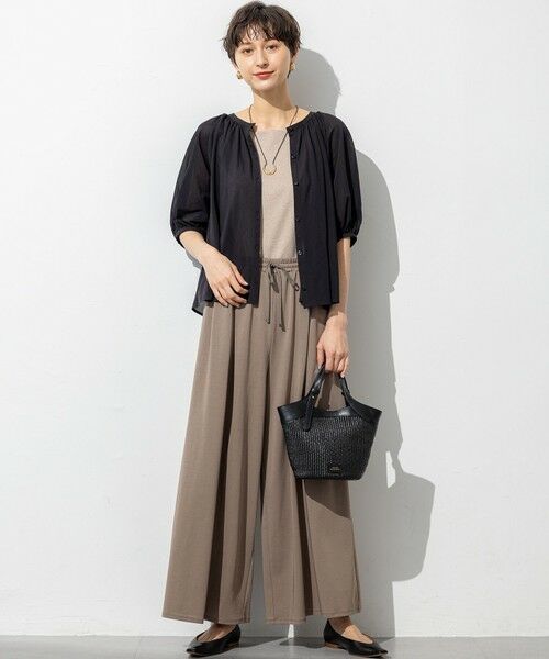 L size ONWARD(大きいサイズ) / エルサイズオンワード キャミソール・チューブトップ | 【洗える】シャイニーシアー ニット キャミソール | 詳細16