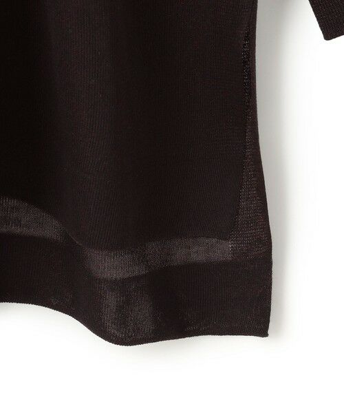 L size ONWARD(大きいサイズ) / エルサイズオンワード ニット・セーター | 【洗える】シャイニーシアー ボートネック ニット | 詳細8