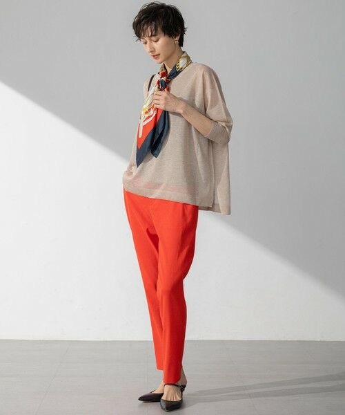 L size ONWARD(大きいサイズ) / エルサイズオンワード ニット・セーター | 【洗える】シャイニーシアー ボートネック ニット | 詳細21