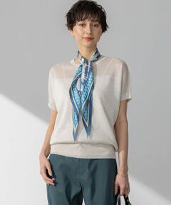 L size ONWARD(大きいサイズ) / エルサイズオンワード ニット・セーター | 【洗える】シャイニーシアー ドルマン ニット