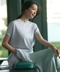 【美品】23区 希少な大きい サイズ 46 キャメル フード ウール 大きいサイズ レディース タックフレアウエストゴムスカート
