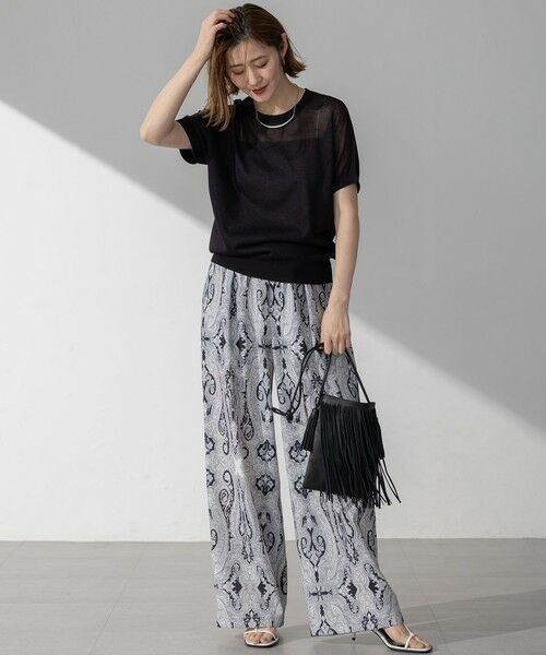 L size ONWARD(大きいサイズ) / エルサイズオンワード ニット・セーター | 【洗える】シャイニーシアー ドルマン ニット | 詳細6