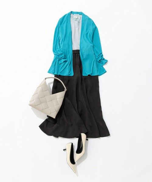 L size ONWARD(大きいサイズ) / エルサイズオンワード ニット・セーター | 【洗える】シャイニーシアー ドルマン ニット | 詳細18