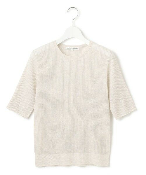 L size ONWARD(大きいサイズ) / エルサイズオンワード ニット・セーター | 【洗える】シャイニーシアー リブ ニット | 詳細5