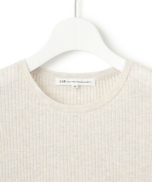 L size ONWARD(大きいサイズ) / エルサイズオンワード ニット・セーター | 【洗える】シャイニーシアー リブ ニット | 詳細7