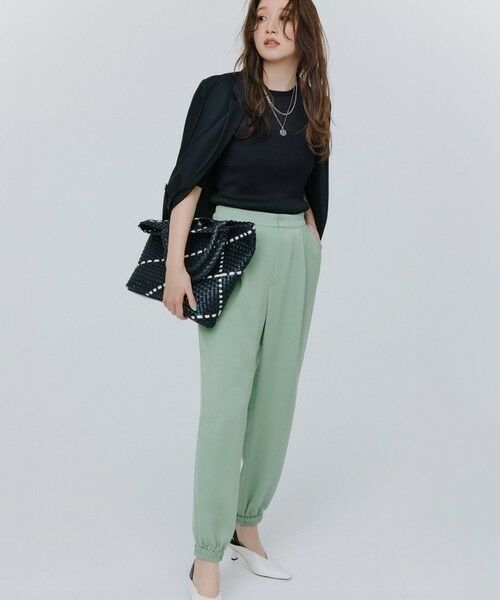 L size ONWARD(大きいサイズ) / エルサイズオンワード ニット・セーター | 【洗える】シャイニーシアー リブ ニット | 詳細11