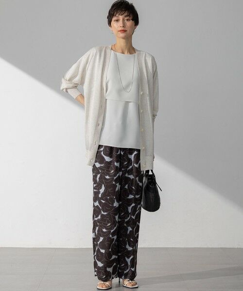 L size ONWARD(大きいサイズ) / エルサイズオンワード カーディガン・ボレロ | 【CanCam10月号掲載/CLASSY.10月号掲載】シャイニーシアー カーディガン | 詳細2