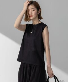 L size ONWARD(大きいサイズ) / エルサイズオンワード ニット・セーター | 【CanCam10月号掲載/新色追加】シャイニーシアー ノースリーブ ニット