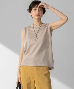 L size ONWARD(大きいサイズ) / エルサイズオンワード ニット・セーター | 【CanCam10月号掲載/新色追加】シャイニーシアー ノースリーブ ニット