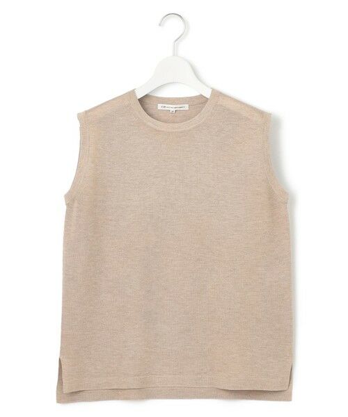 L size ONWARD(大きいサイズ) / エルサイズオンワード ニット・セーター | 【CanCam10月号掲載/新色追加】シャイニーシアー ノースリーブ ニット | 詳細12