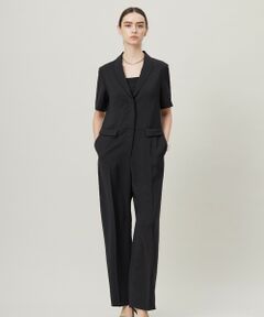 L size ONWARD(大きいサイズ) / エルサイズオンワード サロペット・オールインワン | 【接触冷感・UVケア・吸水速乾・防シワ・洗える】 ドレープツイル オールインワン