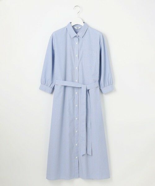 L size ONWARD(大きいサイズ) / エルサイズオンワード ミニ丈・ひざ丈ワンピース | 【洗える・接触冷感・UVケア】エステネージュ シャツ ワンピース | 詳細6