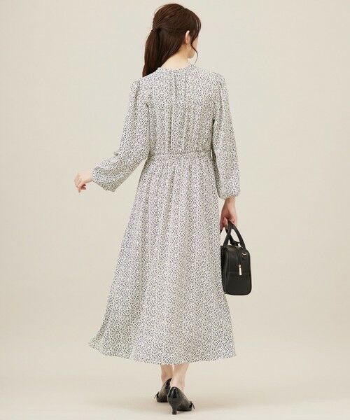 L size ONWARD(大きいサイズ) / エルサイズオンワード セットアップ | 【洗える】フラワープリントワンピース × ニットベスト セット | 詳細6