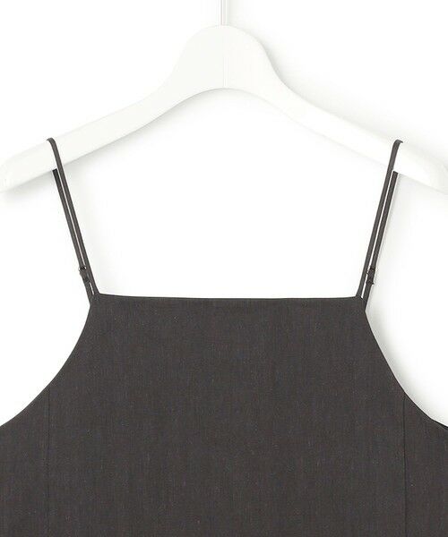 L size ONWARD(大きいサイズ) / エルサイズオンワード ロング・マキシ丈ワンピース | 【洗える】リネンレーヨンストレッチ  Iライン キャミソール ワンピース | 詳細14