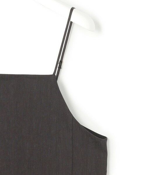 L size ONWARD(大きいサイズ) / エルサイズオンワード ロング・マキシ丈ワンピース | 【洗える】リネンレーヨンストレッチ  Iライン キャミソール ワンピース | 詳細15