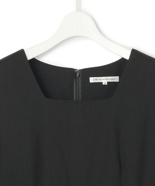 L size ONWARD(大きいサイズ) / エルサイズオンワード サロペット・オールインワン | 【洗える】リネンレーヨンストレッチ スクエアネック オールインワン | 詳細9