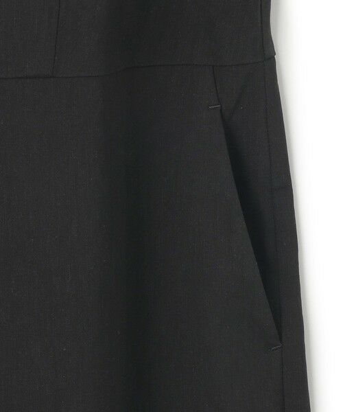 L size ONWARD(大きいサイズ) / エルサイズオンワード サロペット・オールインワン | 【洗える】リネンレーヨンストレッチ スクエアネック オールインワン | 詳細12