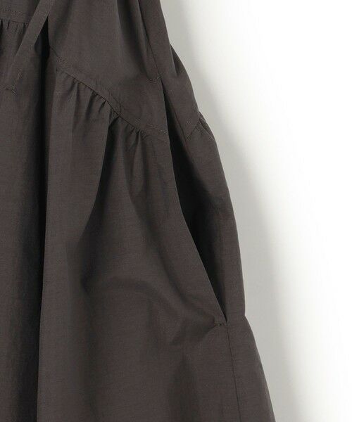 L size ONWARD(大きいサイズ) / エルサイズオンワード ロング・マキシ丈ワンピース | 【洗える/撥水性】ナイロンコットンタフタ ウエストシャーリング ワンピース | 詳細10