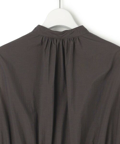 L size ONWARD(大きいサイズ) / エルサイズオンワード ロング・マキシ丈ワンピース | 【洗える/撥水性】ナイロンコットンタフタ ウエストシャーリング ワンピース | 詳細12