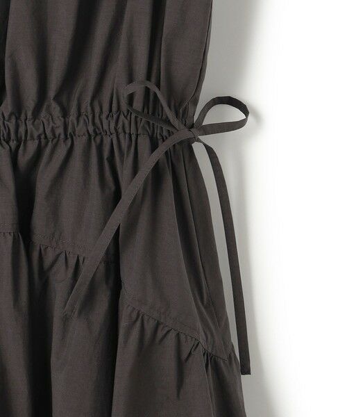 L size ONWARD(大きいサイズ) / エルサイズオンワード ロング・マキシ丈ワンピース | 【洗える/撥水性】ナイロンコットンタフタ ウエストシャーリング ワンピース | 詳細15