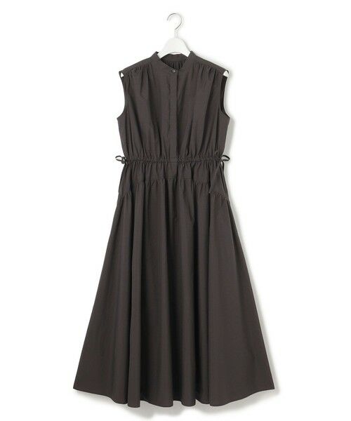 L size ONWARD(大きいサイズ) / エルサイズオンワード ロング・マキシ丈ワンピース | 【洗える/撥水性】ナイロンコットンタフタ ウエストシャーリング ワンピース | 詳細6