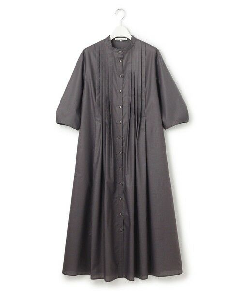 L size ONWARD(大きいサイズ) / エルサイズオンワード ロング・マキシ丈ワンピース | 【洗える】ラスターローン フロントタック ワンピース | 詳細13