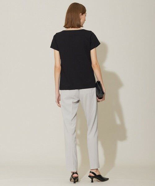 L size ONWARD(大きいサイズ) / エルサイズオンワード その他パンツ | 【接触冷感・防シワ・速乾・洗える】レーヨンライクトロ スティックパンツ | 詳細3