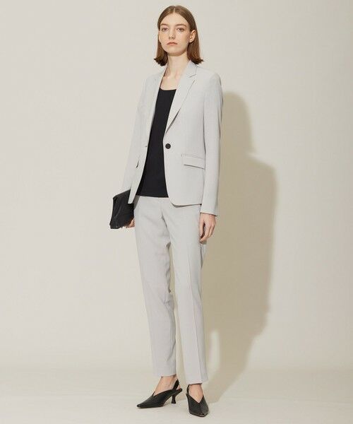 L size ONWARD(大きいサイズ) / エルサイズオンワード その他パンツ | 【接触冷感・防シワ・速乾・洗える】レーヨンライクトロ スティックパンツ | 詳細4