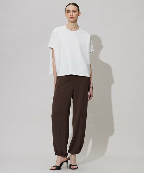 L size ONWARD(大きいサイズ) / エルサイズオンワード その他パンツ | 【接触冷感・UVケア・吸水速乾・防シワ・洗える】 ドレープツイル カーゴパンツ | 詳細7