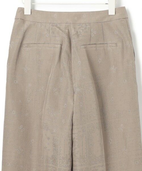 L size ONWARD(大きいサイズ) / エルサイズオンワード その他パンツ | 【日本製・洗える】ペイズリーレノクロス ワイドストレートパンツ | 詳細7