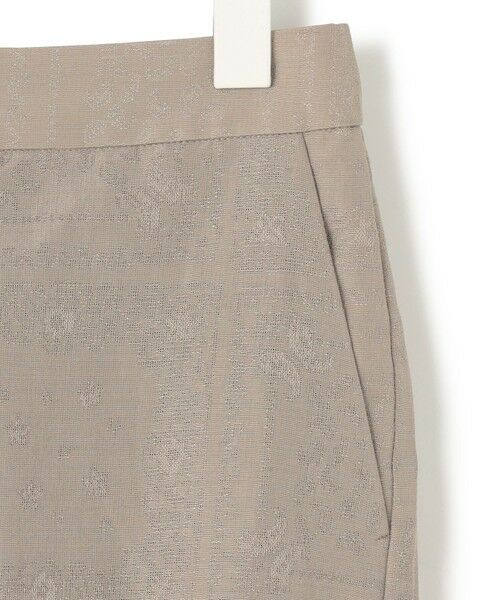 L size ONWARD(大きいサイズ) / エルサイズオンワード その他パンツ | 【日本製・洗える】ペイズリーレノクロス ワイドストレートパンツ | 詳細8