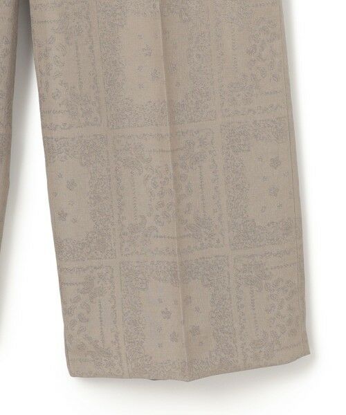 L size ONWARD(大きいサイズ) / エルサイズオンワード その他パンツ | 【日本製・洗える】ペイズリーレノクロス ワイドストレートパンツ | 詳細9