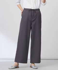 L size ONWARD(大きいサイズ) / エルサイズオンワード その他パンツ | 【洗える】エアロツイルストライプ イージーパンツ