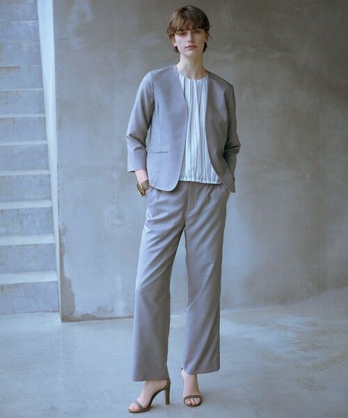 L size ONWARD(大きいサイズ) / エルサイズオンワード その他パンツ | 【セットアップ対応・洗える・UV加工・吸水速乾】OXIJEWELストレッチ ストレート パンツ | 詳細6