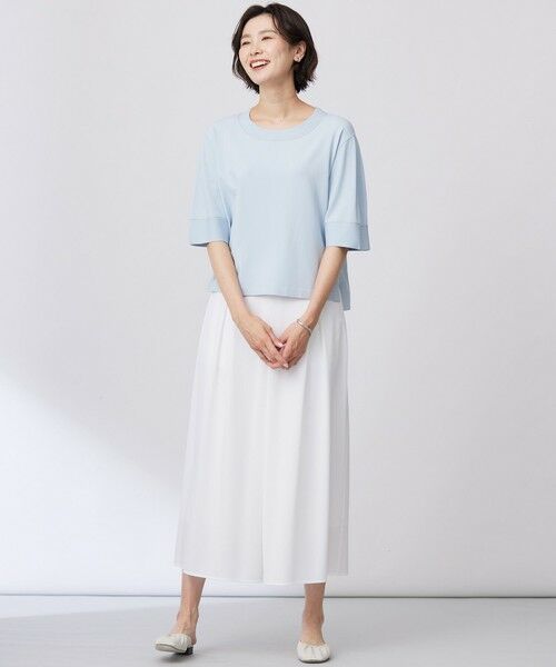 L size ONWARD(大きいサイズ) / エルサイズオンワード その他パンツ | 【WEB限定カラーあり・洗える】トリコットジャージー フレアーパンツ | 詳細14