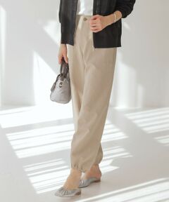 L size ONWARD(大きいサイズ) / エルサイズオンワード その他パンツ | 【洗える】フィブリルツイル ベイカーパンツ