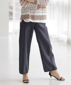 L size ONWARD(大きいサイズ) / エルサイズオンワード その他パンツ | 【洗える】フィブリルツイル ベイカーパンツ