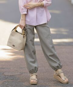 L size ONWARD(大きいサイズ) / エルサイズオンワード その他パンツ | 【洗える】フィブリルツイル ベイカーパンツ