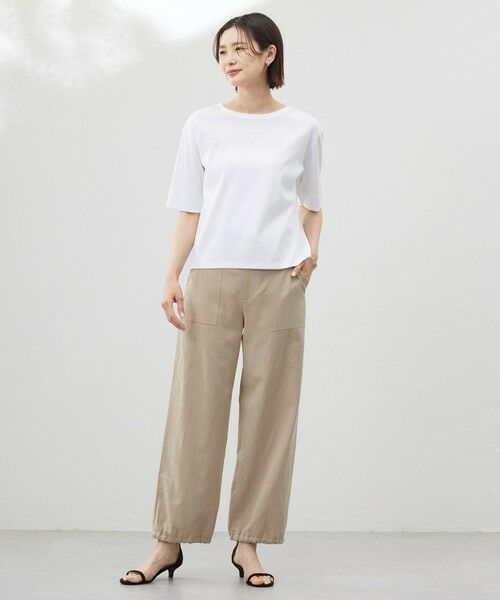 L size ONWARD(大きいサイズ) / エルサイズオンワード その他パンツ | 【洗える】フィブリルツイル ベイカーパンツ | 詳細5