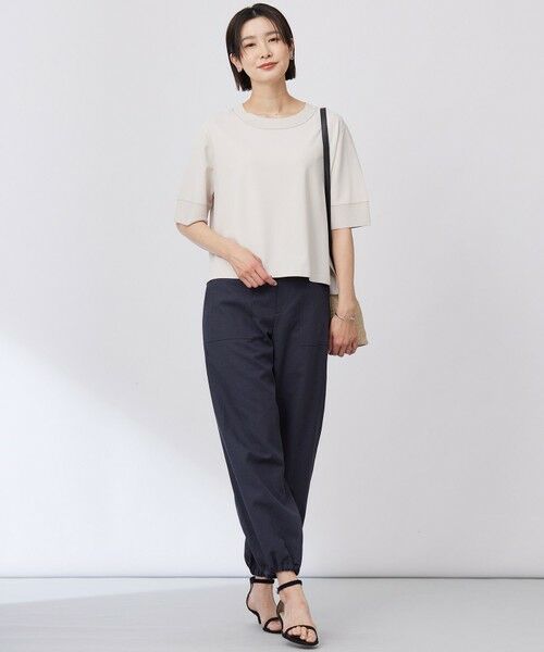 L size ONWARD(大きいサイズ) / エルサイズオンワード その他パンツ | 【洗える】フィブリルツイル ベイカーパンツ | 詳細19