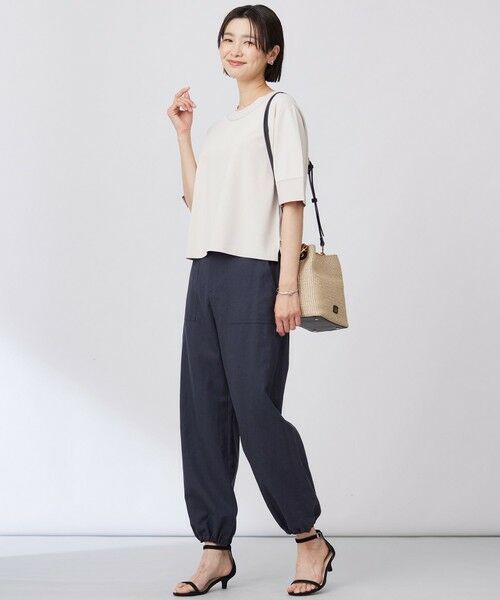 L size ONWARD(大きいサイズ) / エルサイズオンワード その他パンツ | 【洗える】フィブリルツイル ベイカーパンツ | 詳細20